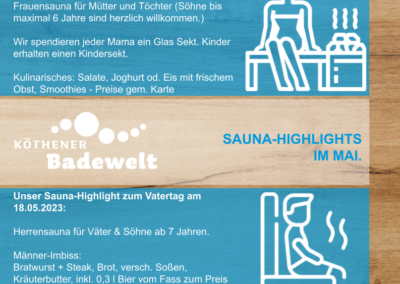 18.05.2023 – Sauna-Event „Vatertag“